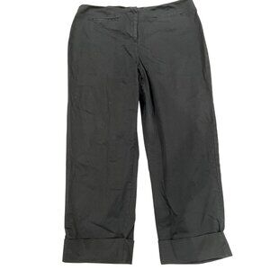 Requirements Black Cotton Womens Pants Size M